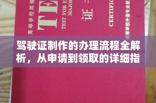 隆安驾驶证制作的办理流程全解析，从申请到领取的详细指南